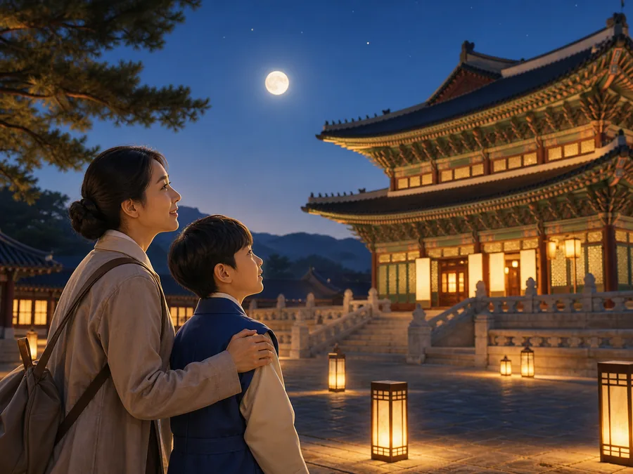 창경궁 달빛궁궐 야간투어 참고용 생성형 이미지